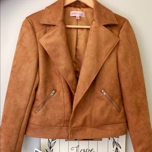 Philosophy Suede Moto Jacket